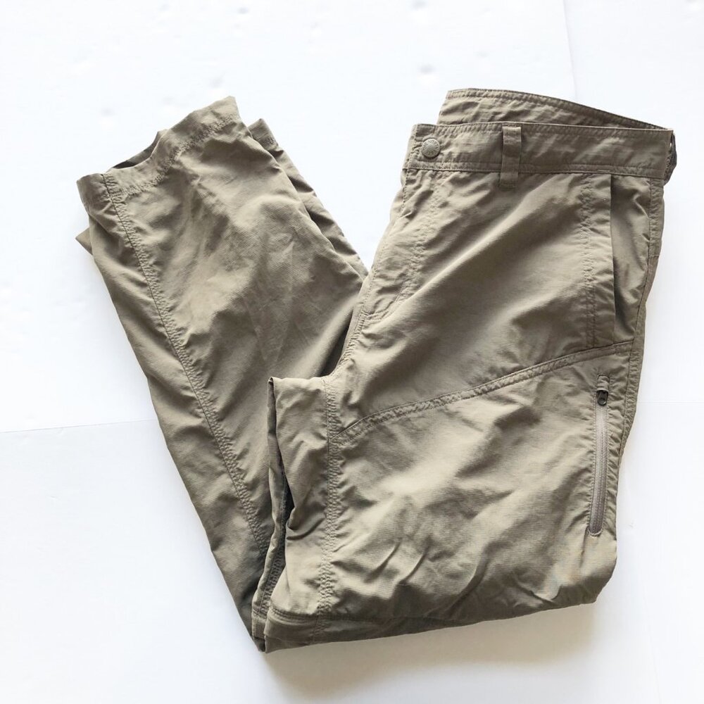NORTH FACE Pants Men’s 36 Short Brown Convertible Shorts Pants Zip Away